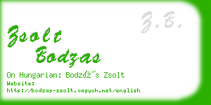 zsolt bodzas business card